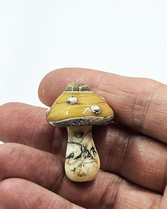 Mushroom Focal Piece Handmade Glass (Lampwork)