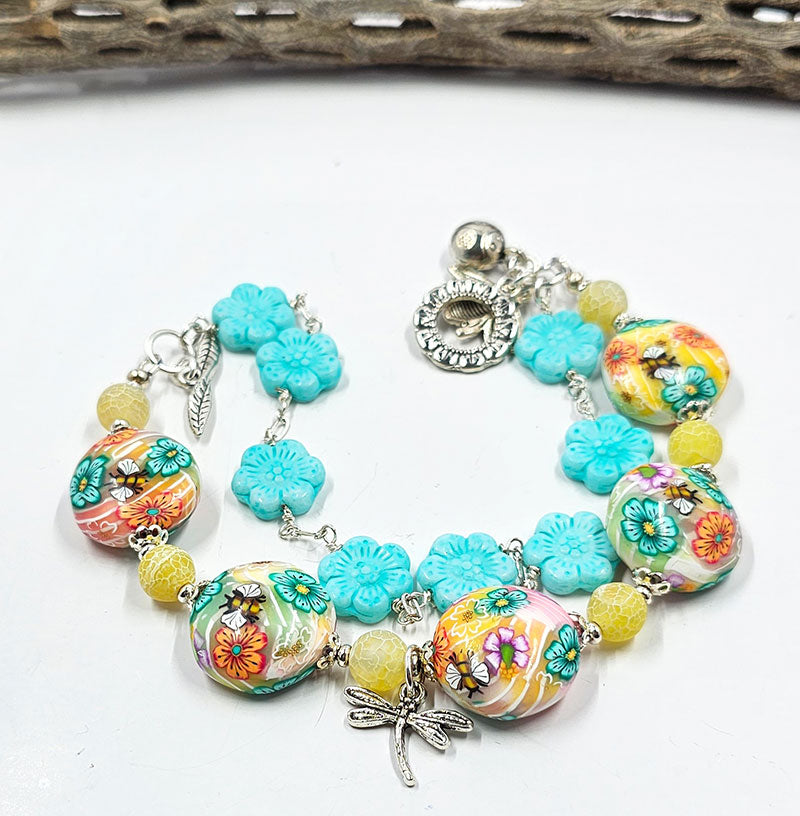 Polymer Clay Spring Bracelet