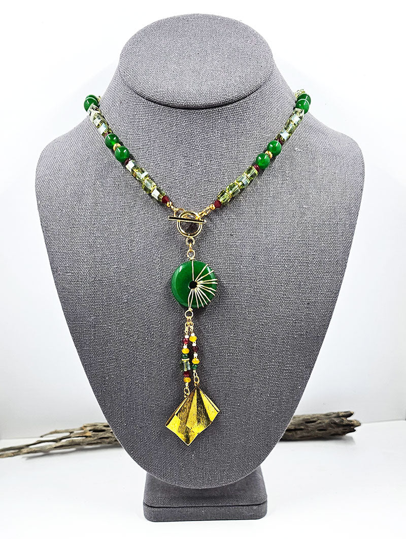 Christmas Color Lariat Necklace