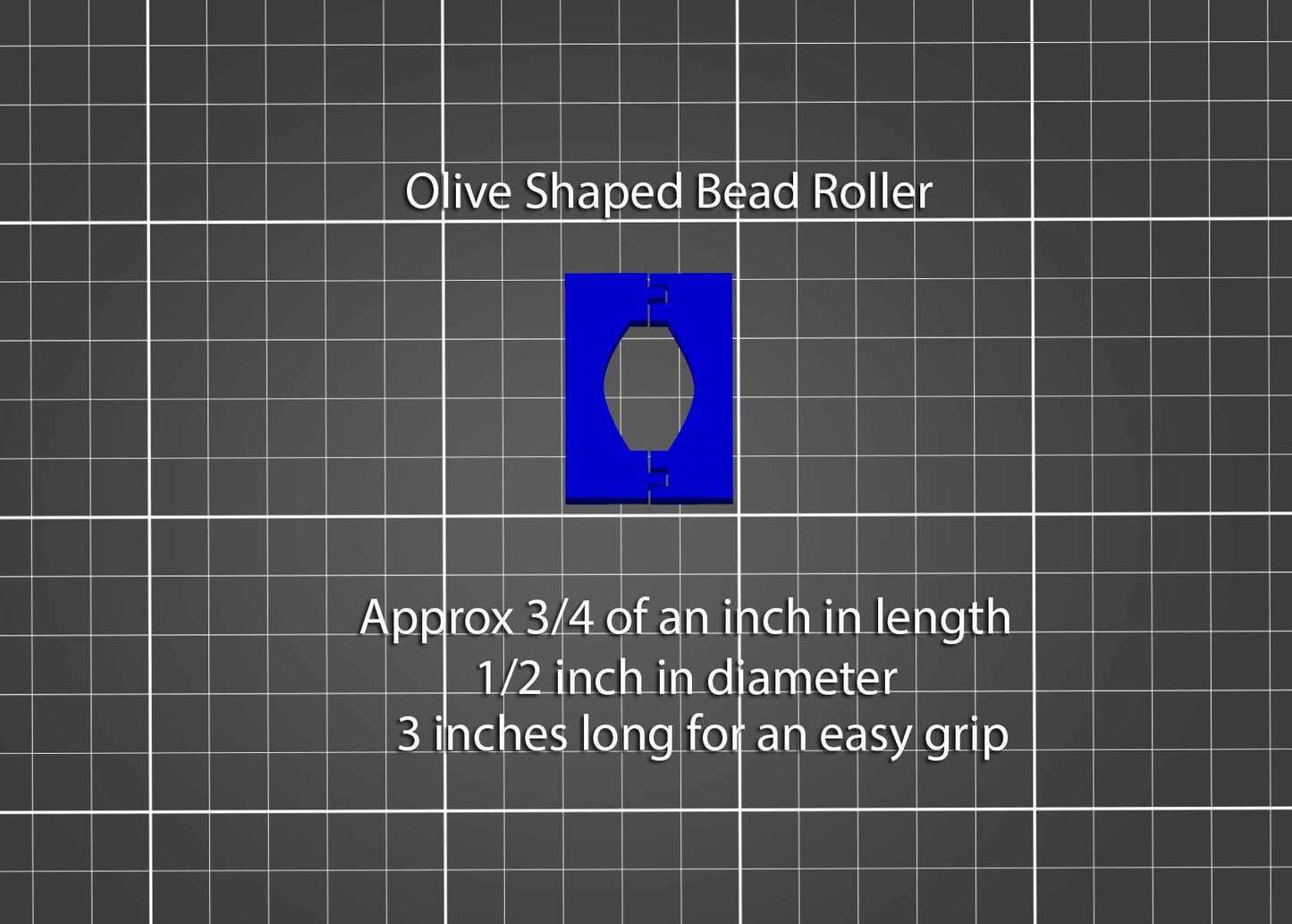 Polymer Clay Bead Roller "Olive" shape  #648