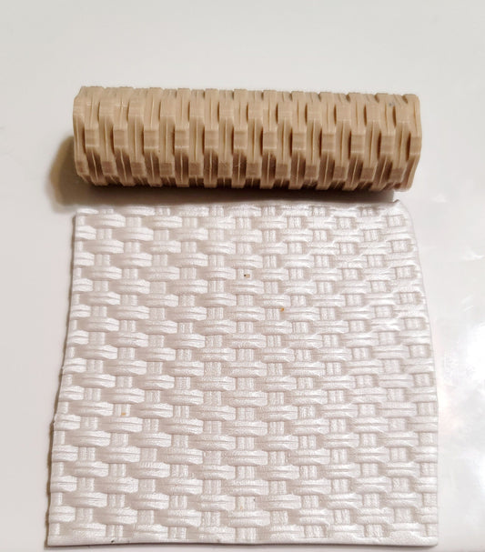 Polymer Clay Cutters #1032- Basket Weave 2 Texture Roller