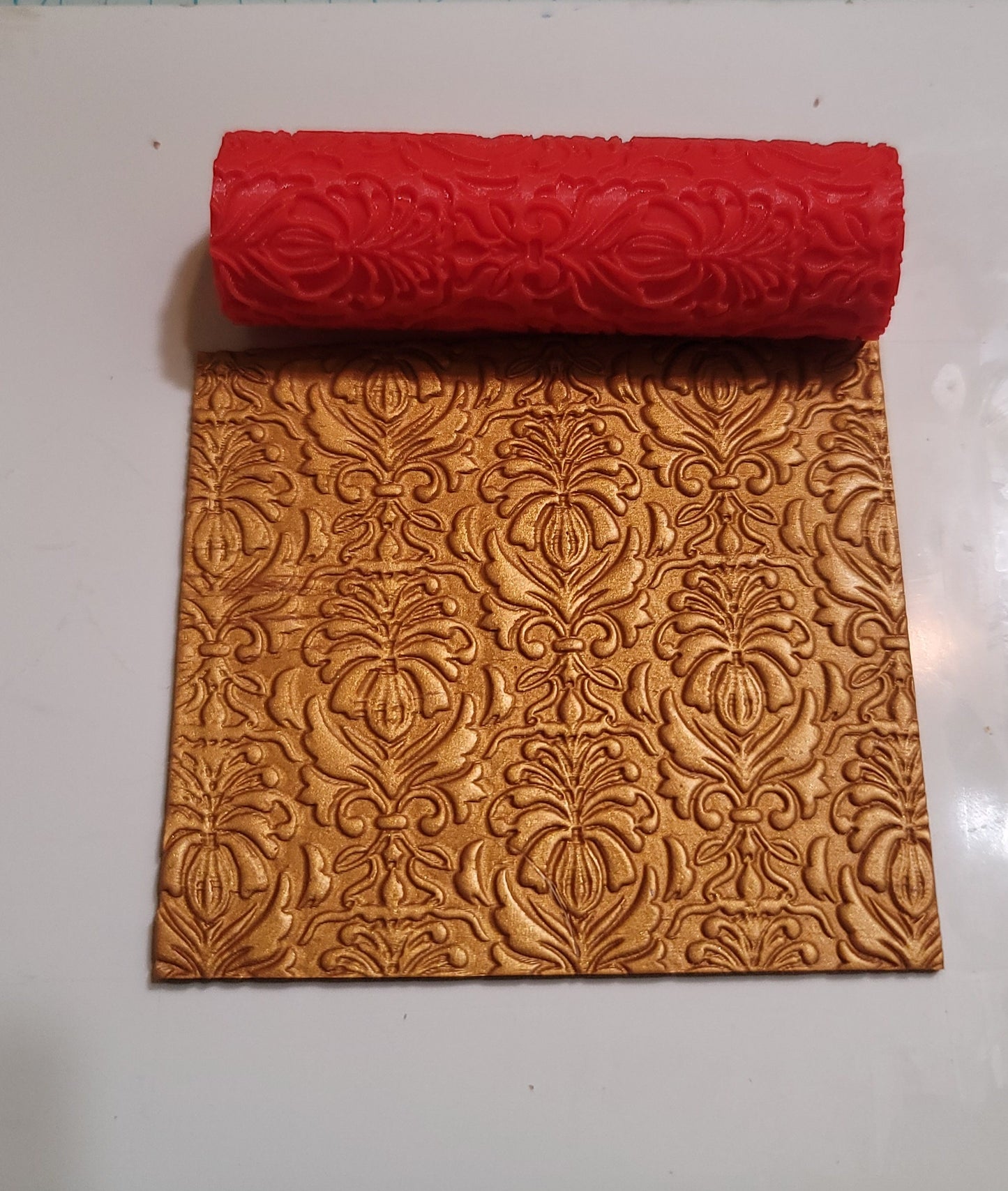 Polymer Clay Cutters #1046- Damask #2 Texture Roller