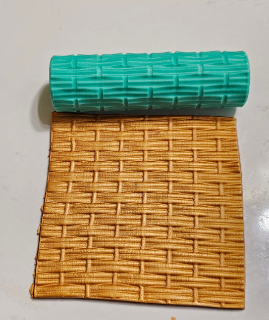 Polymer Clay Cutters #1186- Basket Weave #4 Texture Roller