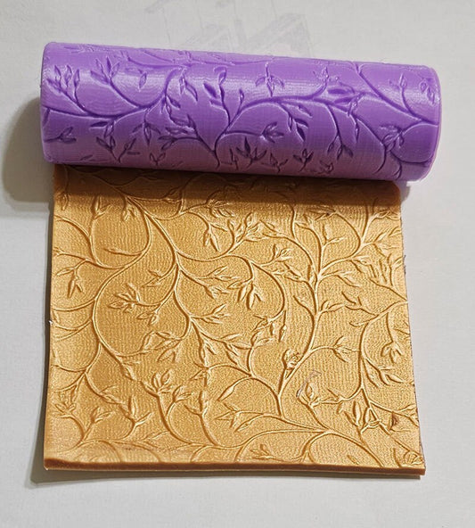 Polymer Clay Cutters #1193- Vine Texture Roller 3 inches