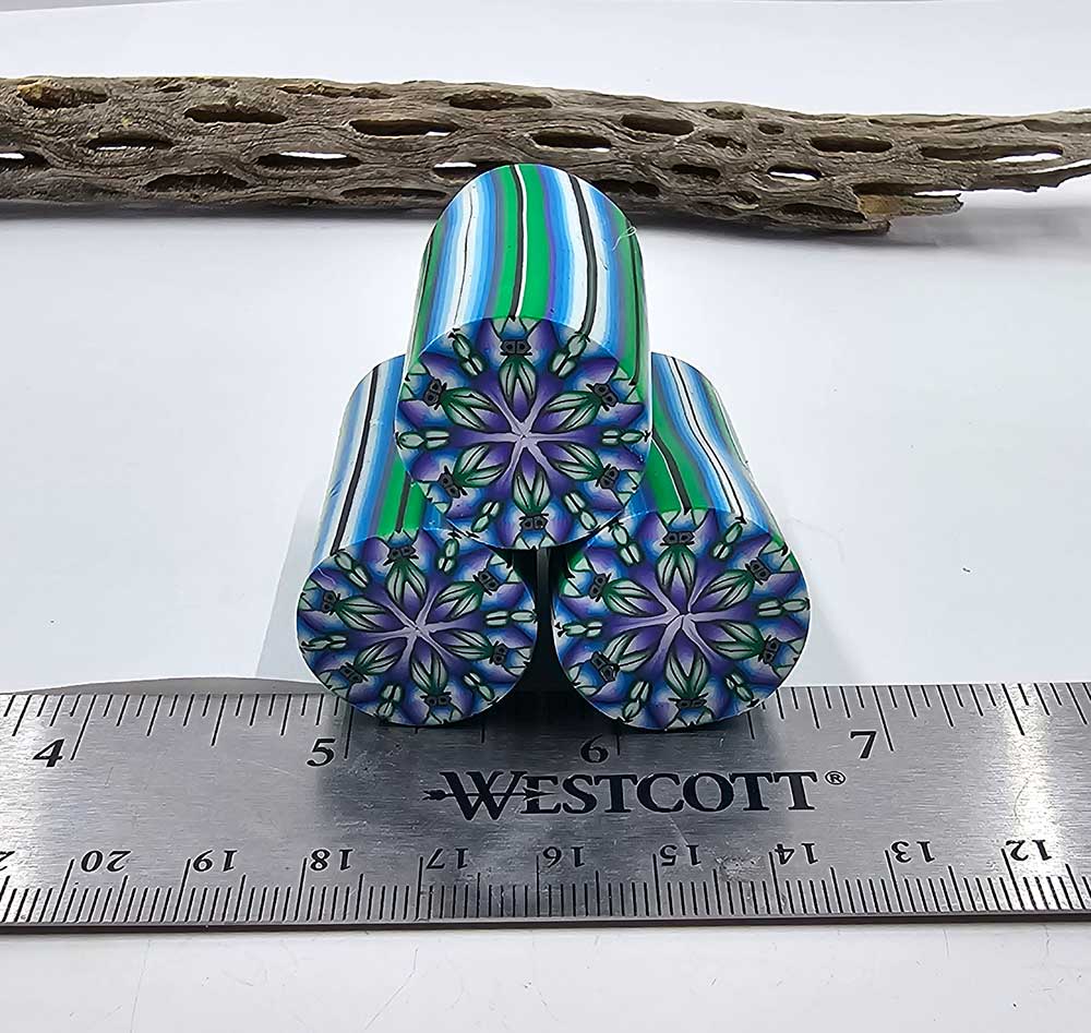 Polymer Clay Raw Cane "Kaleidoscope Cane" Kato Clay