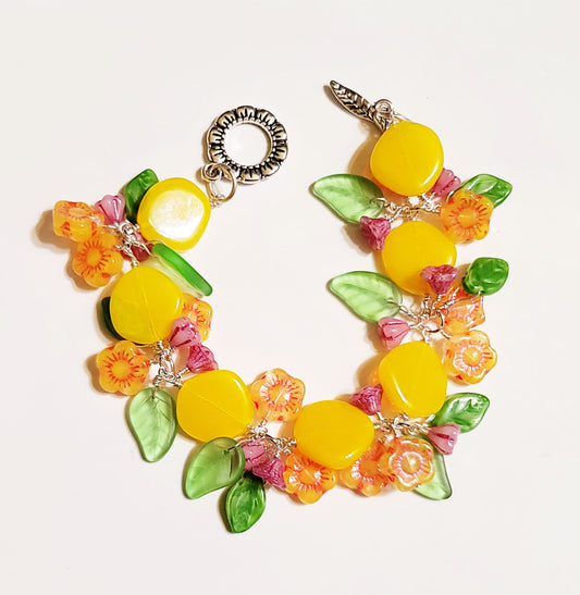 Czech Glass Bright Spring Bracelet